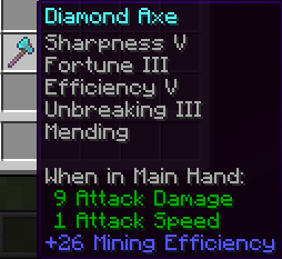 Best Axe Enchantments in Minecraft