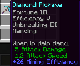 Best Pickaxe Enchantments in Minecraft