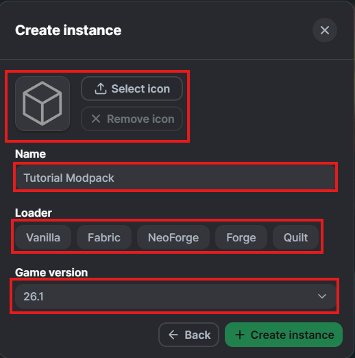 Create the Instance