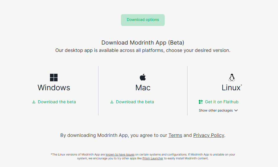 Alternative Downloads