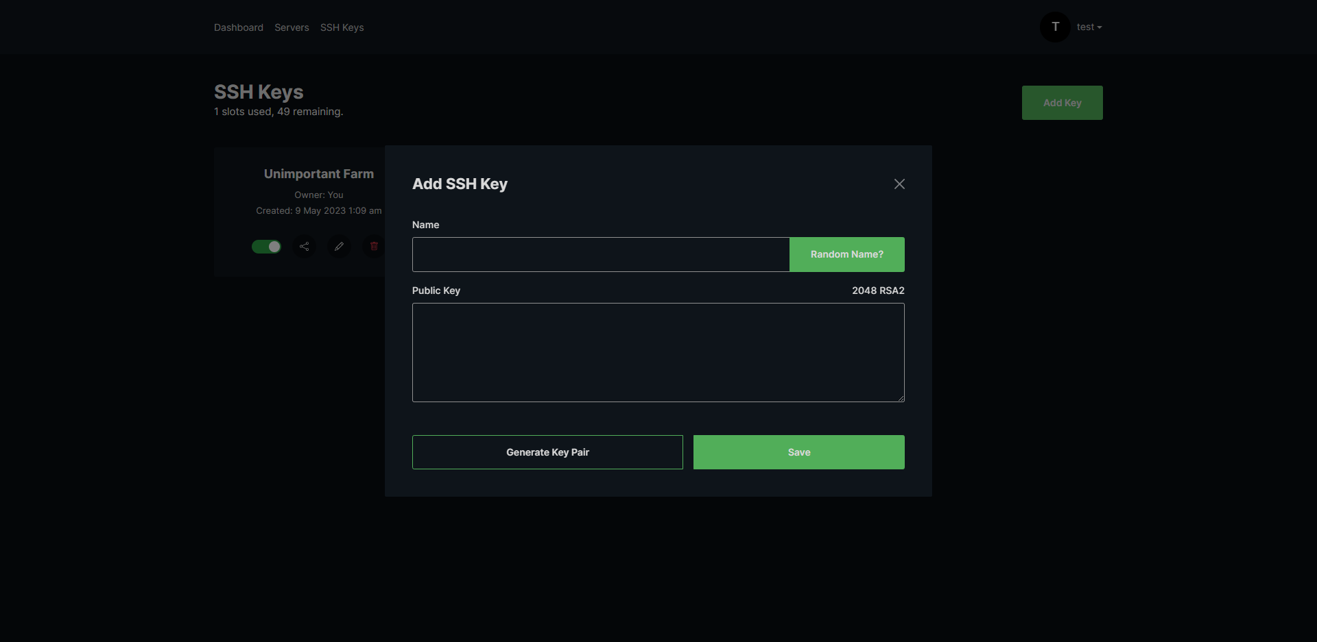 VPS Hosting Control Panel
